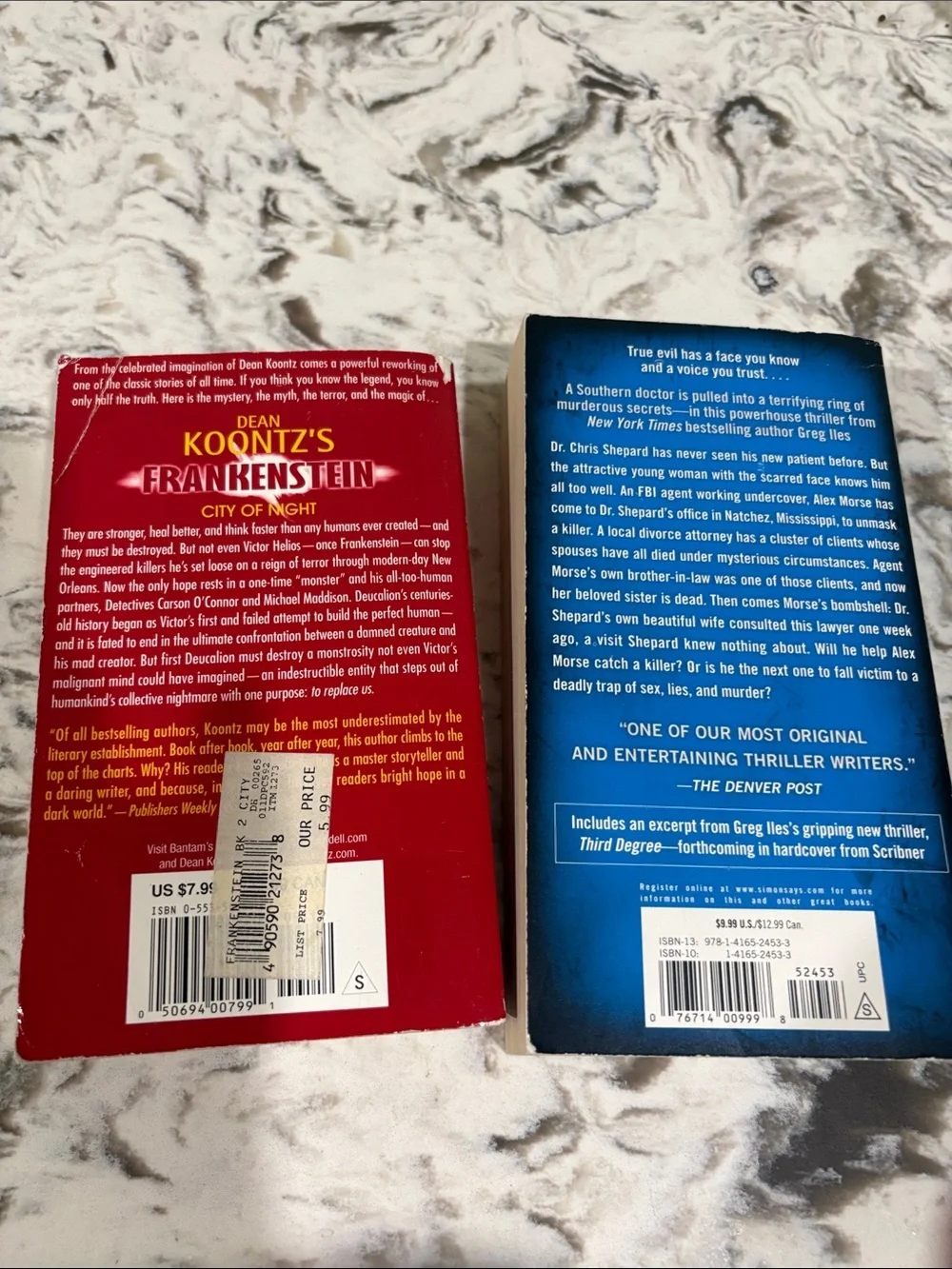 True Evil Paperback Book - Blue and Dean Koontz paperback